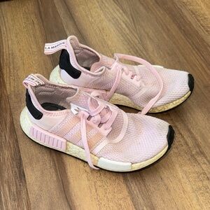 adidas nmd Pink and Black Women's Sneakers
